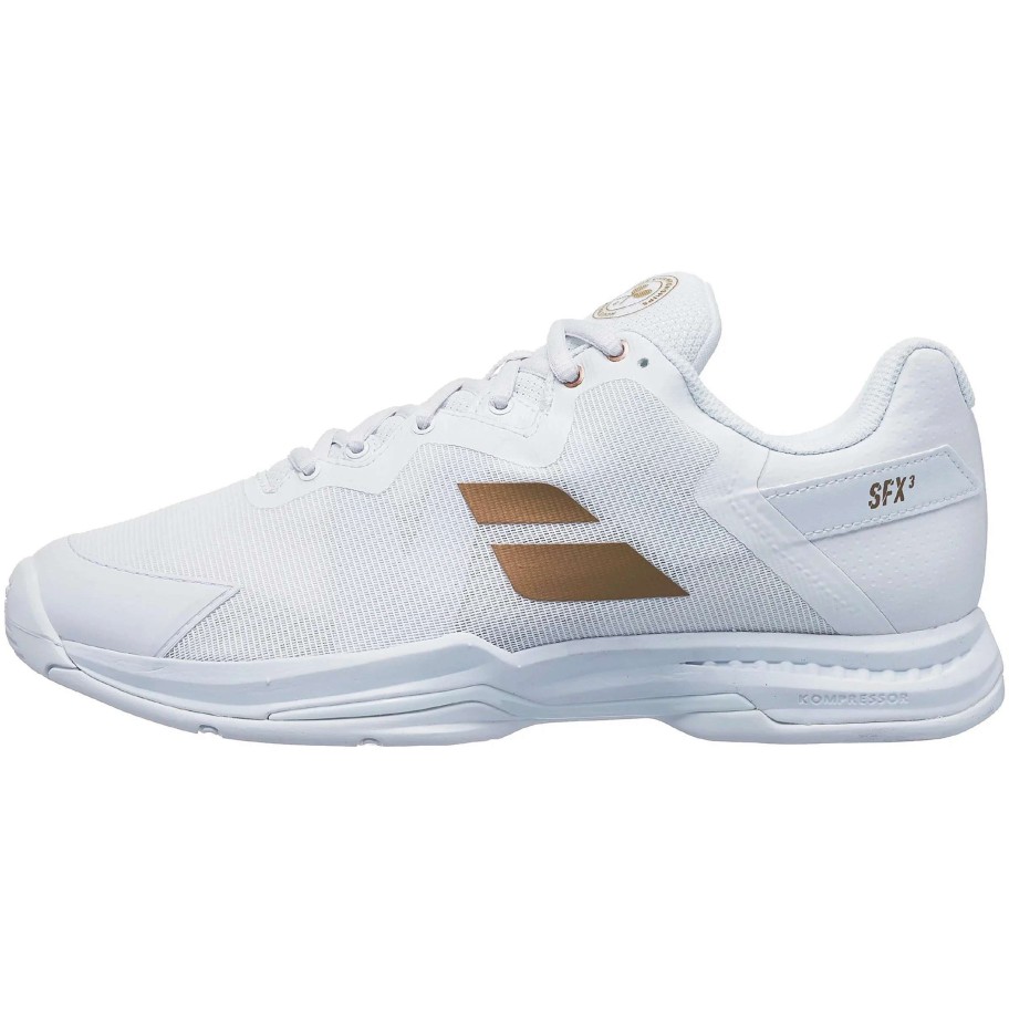 Men'S * | Babolat Sfx3 Ac Wimbledon Men Tennis Shoes White/Gold