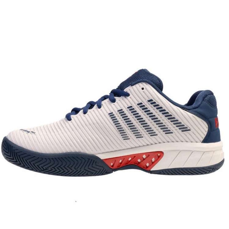 Men'S * | K-Swiss Hypercourt Express 2 Men'S Tennis Shoes White/Blue/Red 6613-146