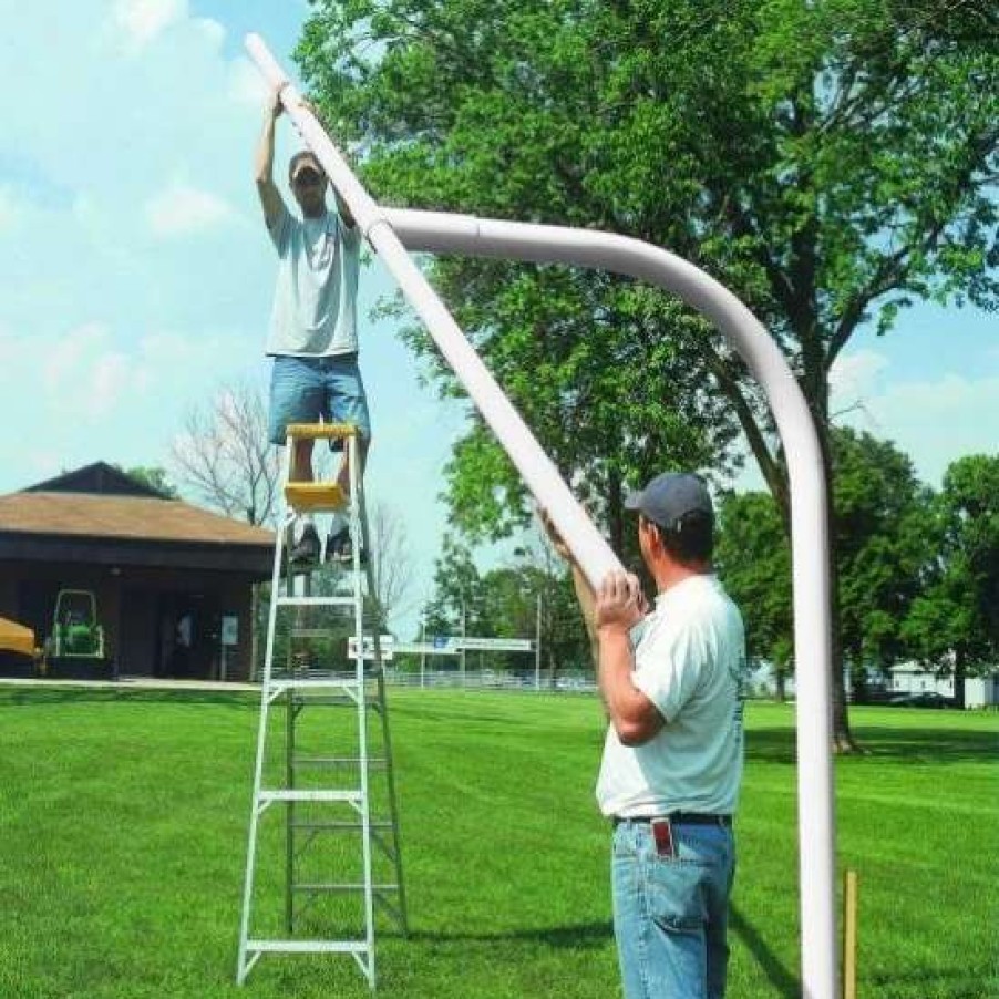 Football * | Bison Official High School Football Goal Posts, 4-1/2" Dia, White, Fb45Hs-Wt Promotions