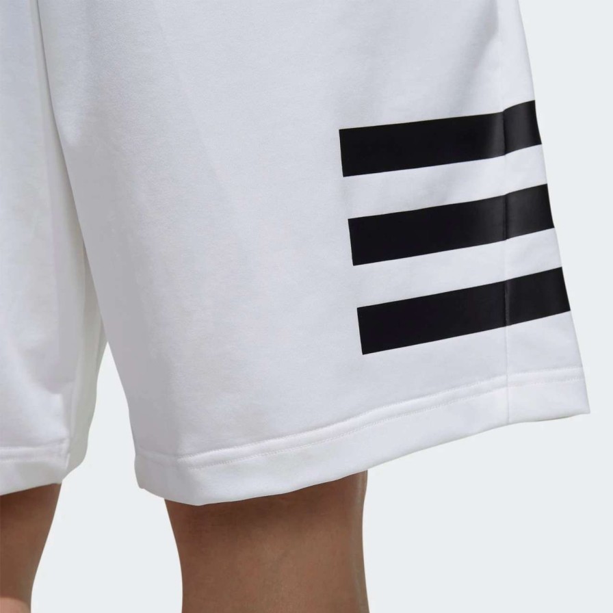 Pants * | Adidas Designed 2 Move 3 Stripe Short-White