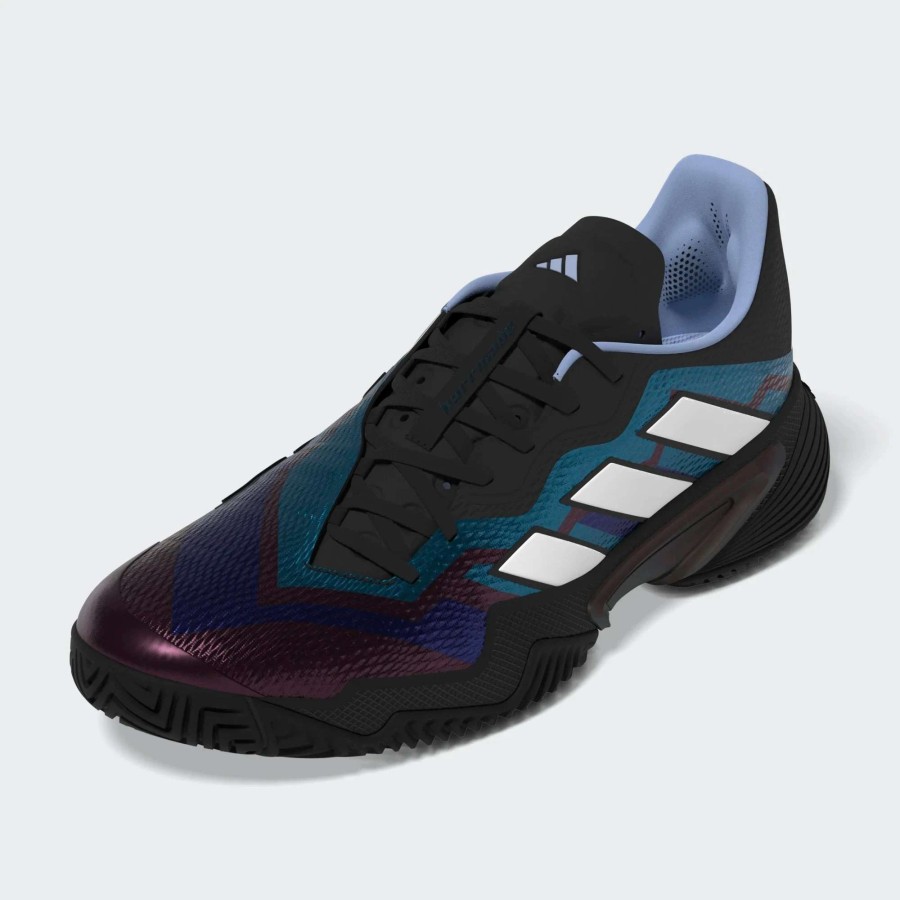 Men'S * | Adidas Barricade Men Tennis Shoes Black/Blue/Purple Hq8415