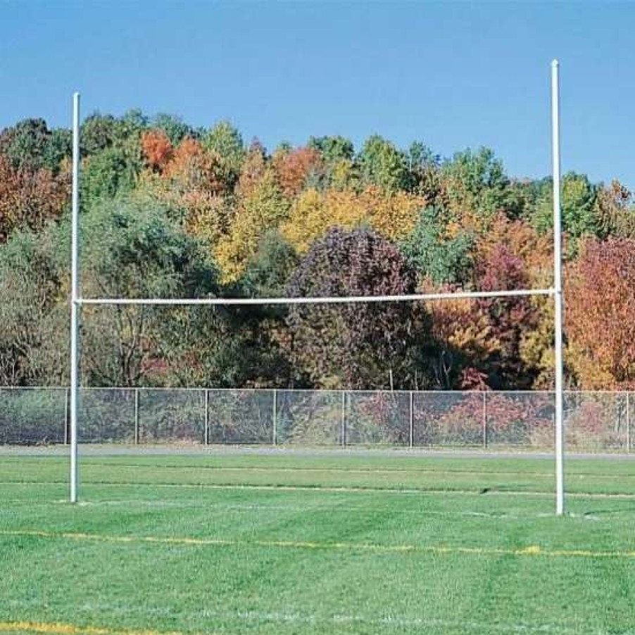 Football * | Jaypro H-Frame Football Goal Posts, White Powder Coated, Hfgp-3 Promotions