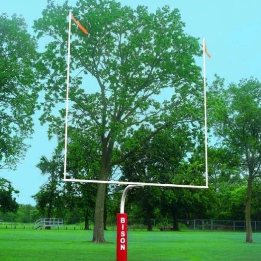 Football * | Bison Official High School Football Goal Posts, 5-9/16" Dia., White, Fb55Hs-Wt Promotions