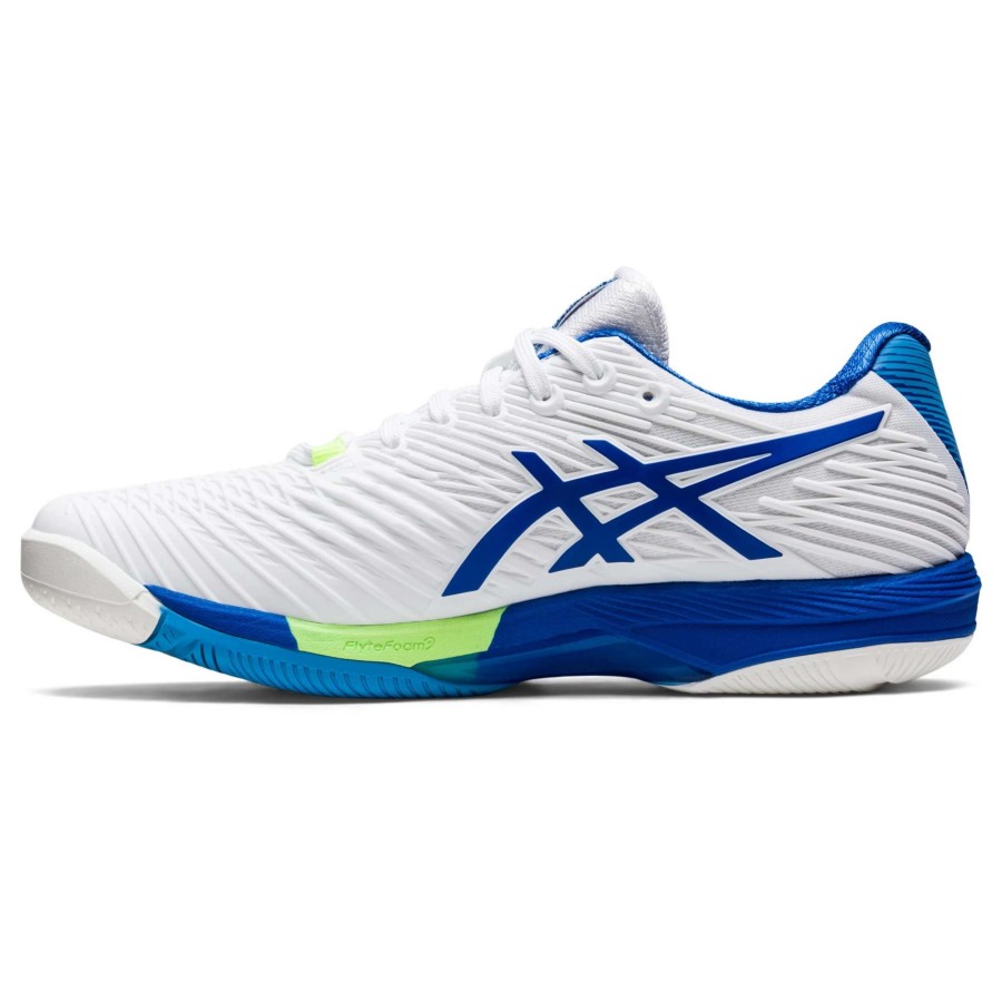 Men'S * | Asics Solution Speed Ff Men'S Tennis Shoes White/Tuna Blue