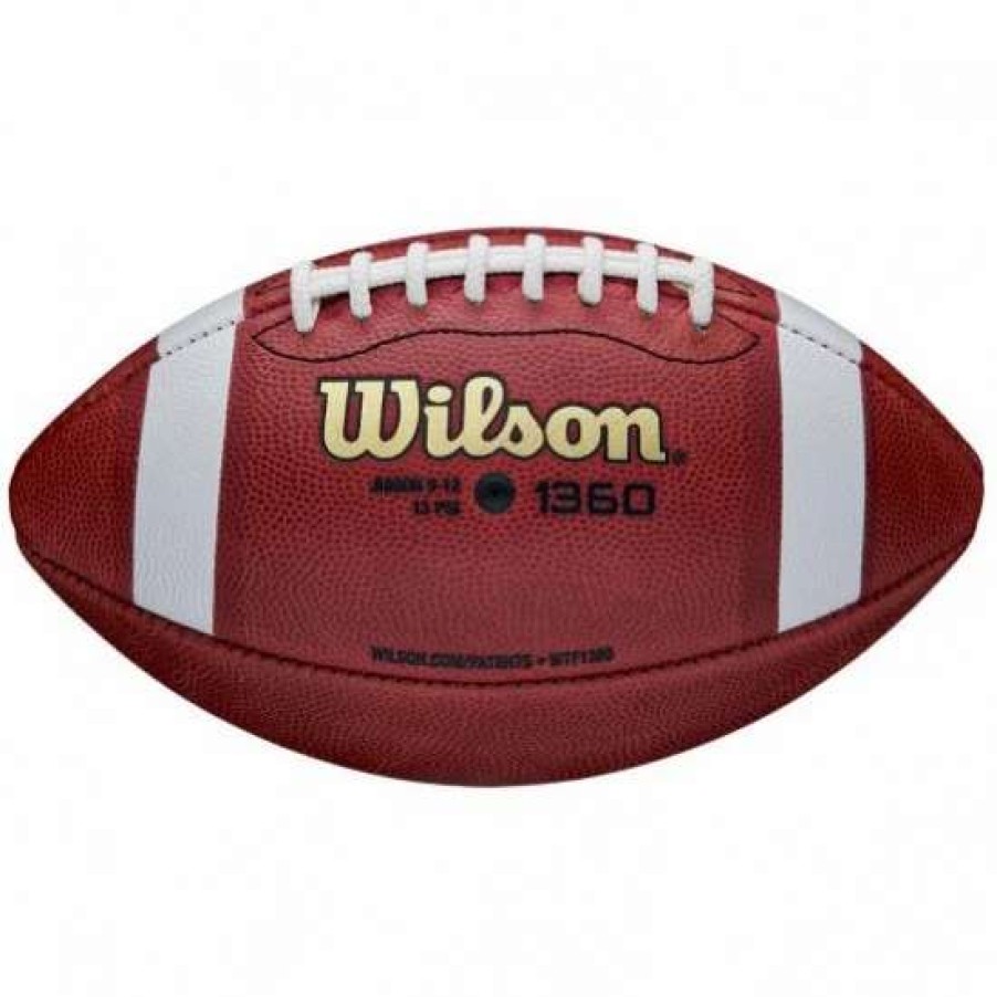 Football * | Wilson Pop Warner Tdj Age 9-12 Official Leather Football Best Price