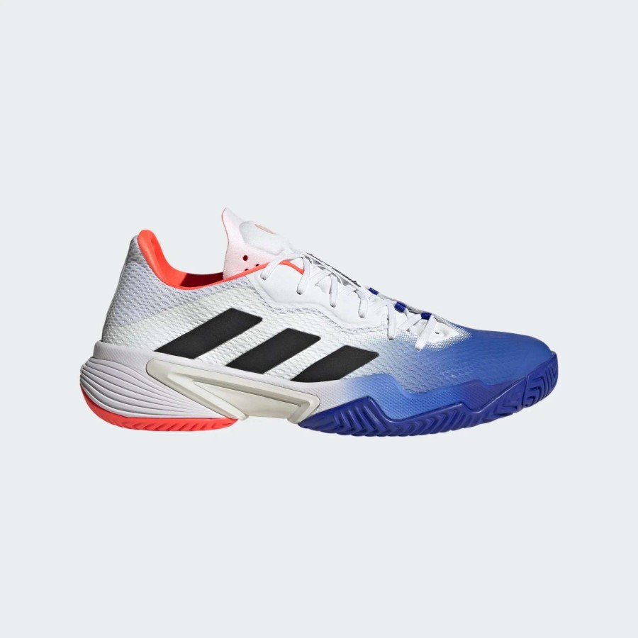 Men'S * | Adidas Barricade Men Tennis Shoes Blue/Black/Red Hq8917