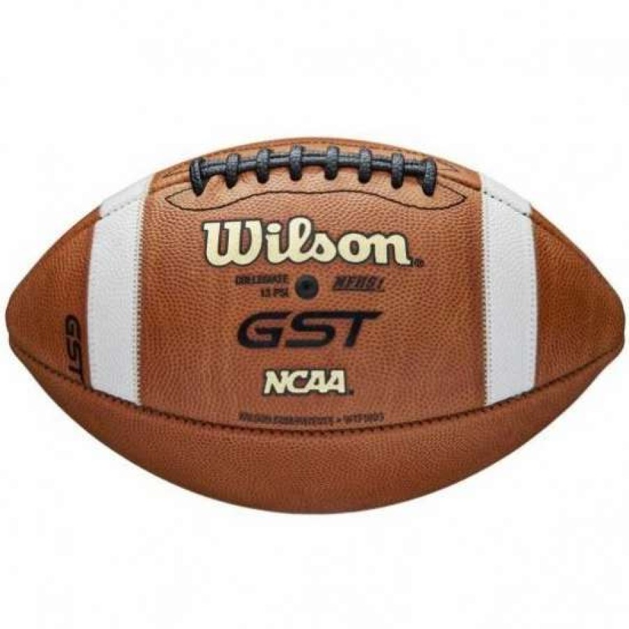 Football * | Wilson 1003 Gst Nfhs Official Leather Game Football Best Price