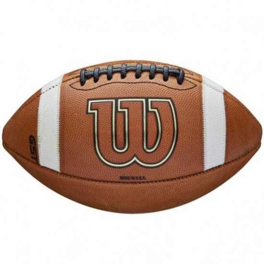 Football * | Wilson 1003 Gst Nfhs Official Leather Game Football Best Price