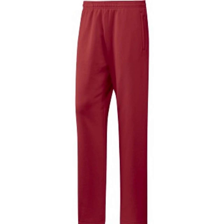 Pants * | Adidas Fleece Pant Power Red, White