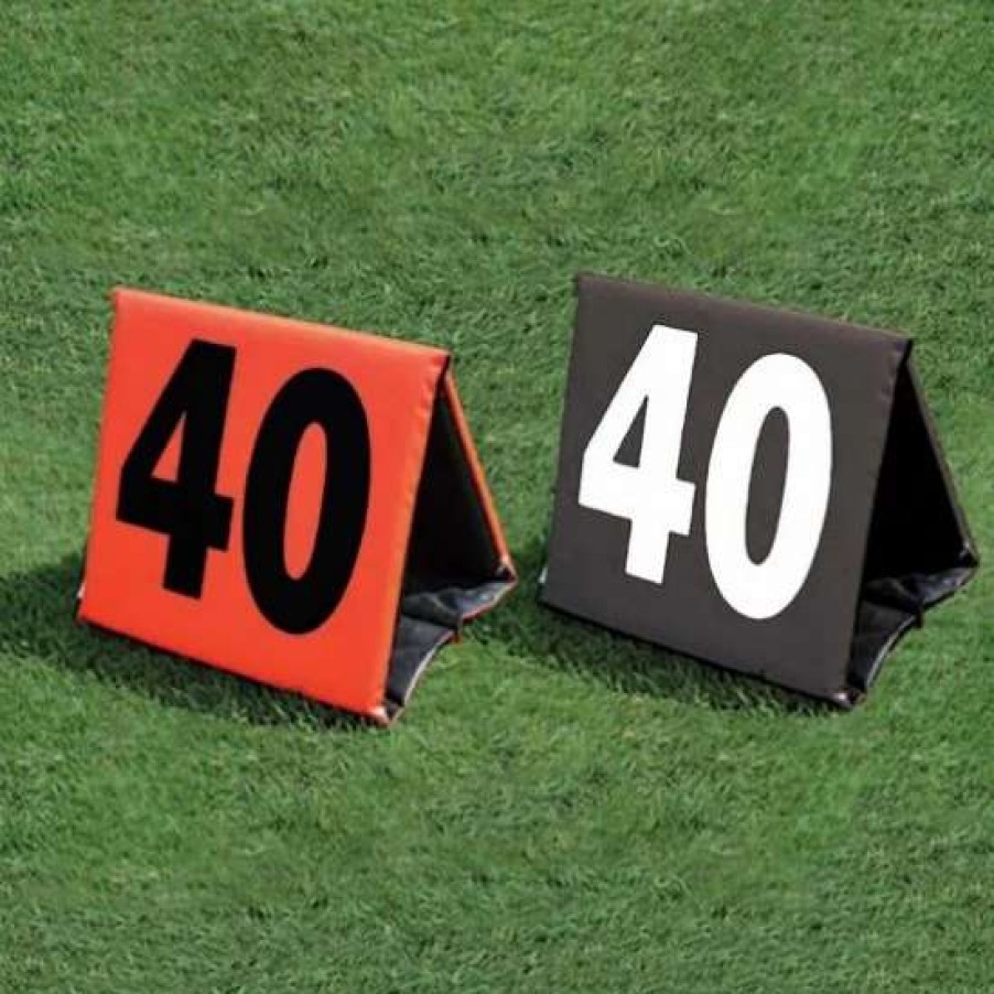 Football * | Fisher Set Of 11 Foldable Football Sideline Markers Promotions