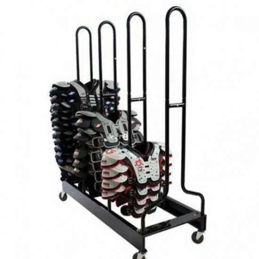 Football * | 4-Stack Football Shoulder Pad Rack Promotions