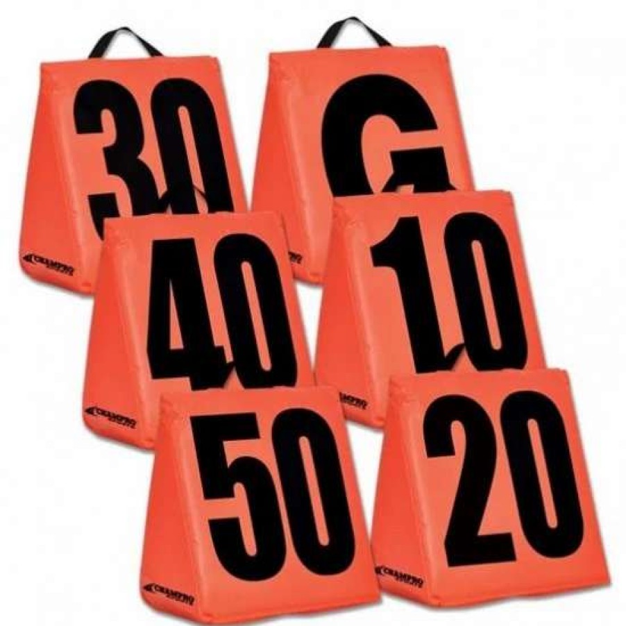 Football * | Champro Set Of 11 Solid Weighted Football Yard Markers Promotions