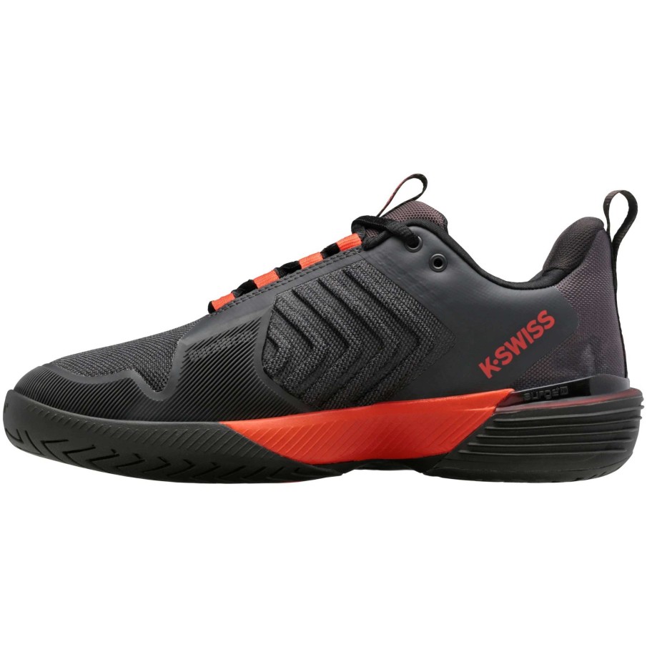 Men'S * | K-Swiss Ultrashot 3 Men'S Tennis Shoes Black/Orange 6988-061